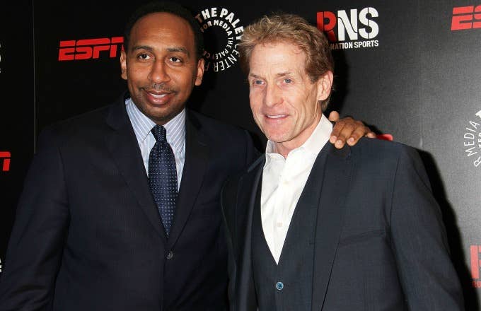 Stephen A. Smith and Skip Bayless.