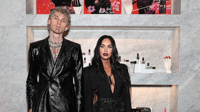 Machine Gun Kelly and Megan Fox attend Machine Gun Kelly&#x27;s UN/DN LAQR Launch Event