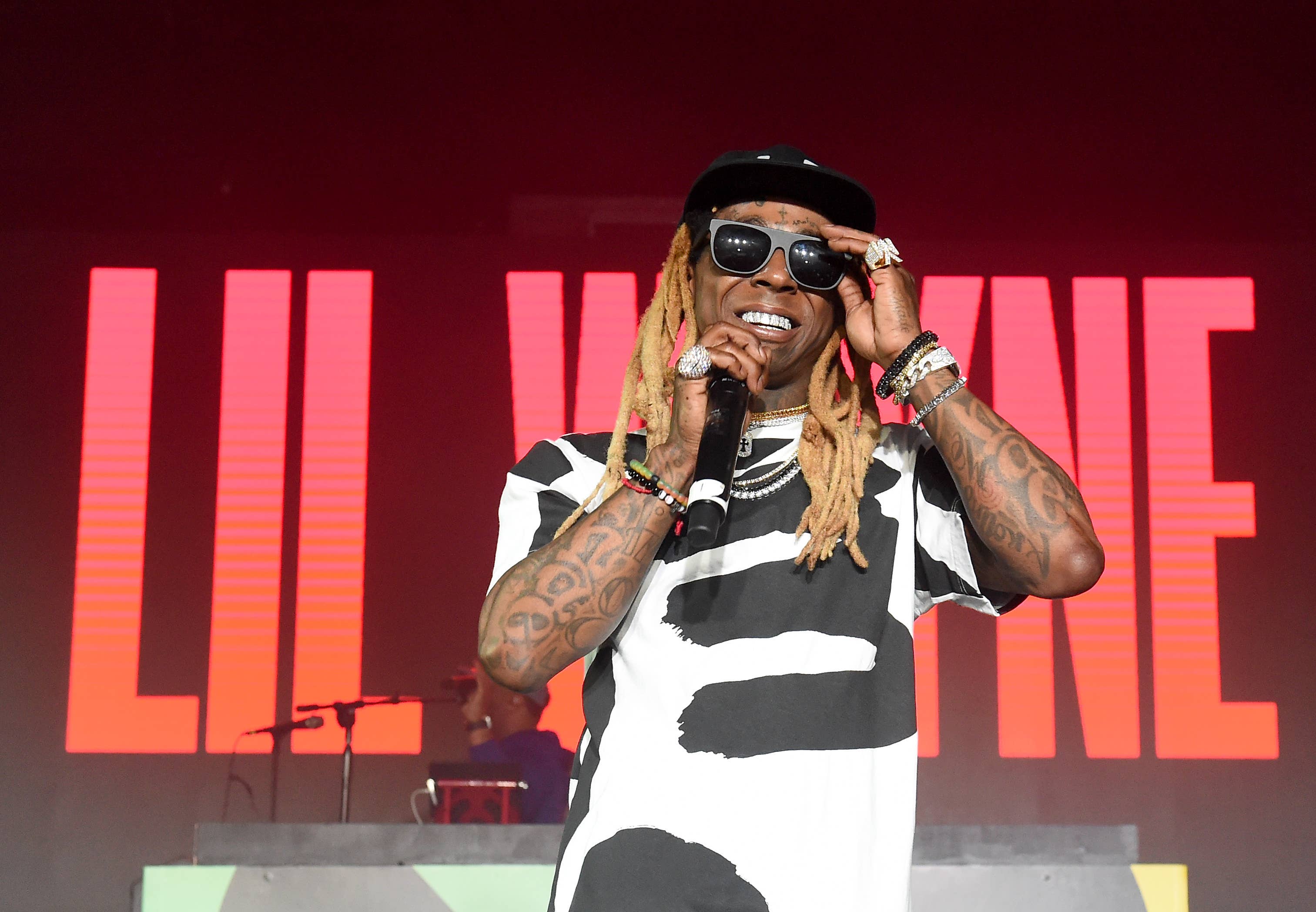 Lil Wayne performing live on stage
