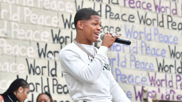 YK Osiris performing on stage at 2020 Juneteenth concert