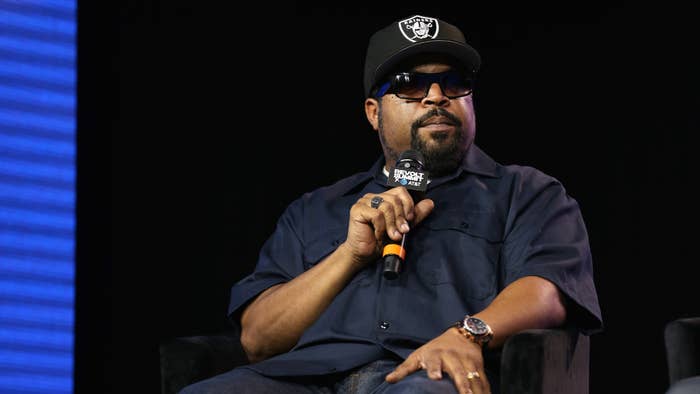 Ice Cube speaks onstage during the REVOLT X AT&amp;T Host REVOLT Summit