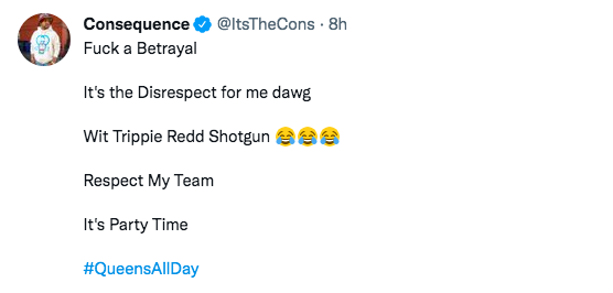 Consequence tweet