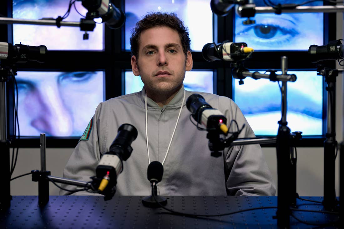Jonah Hill in a production still from Netflix series 'Maniac'