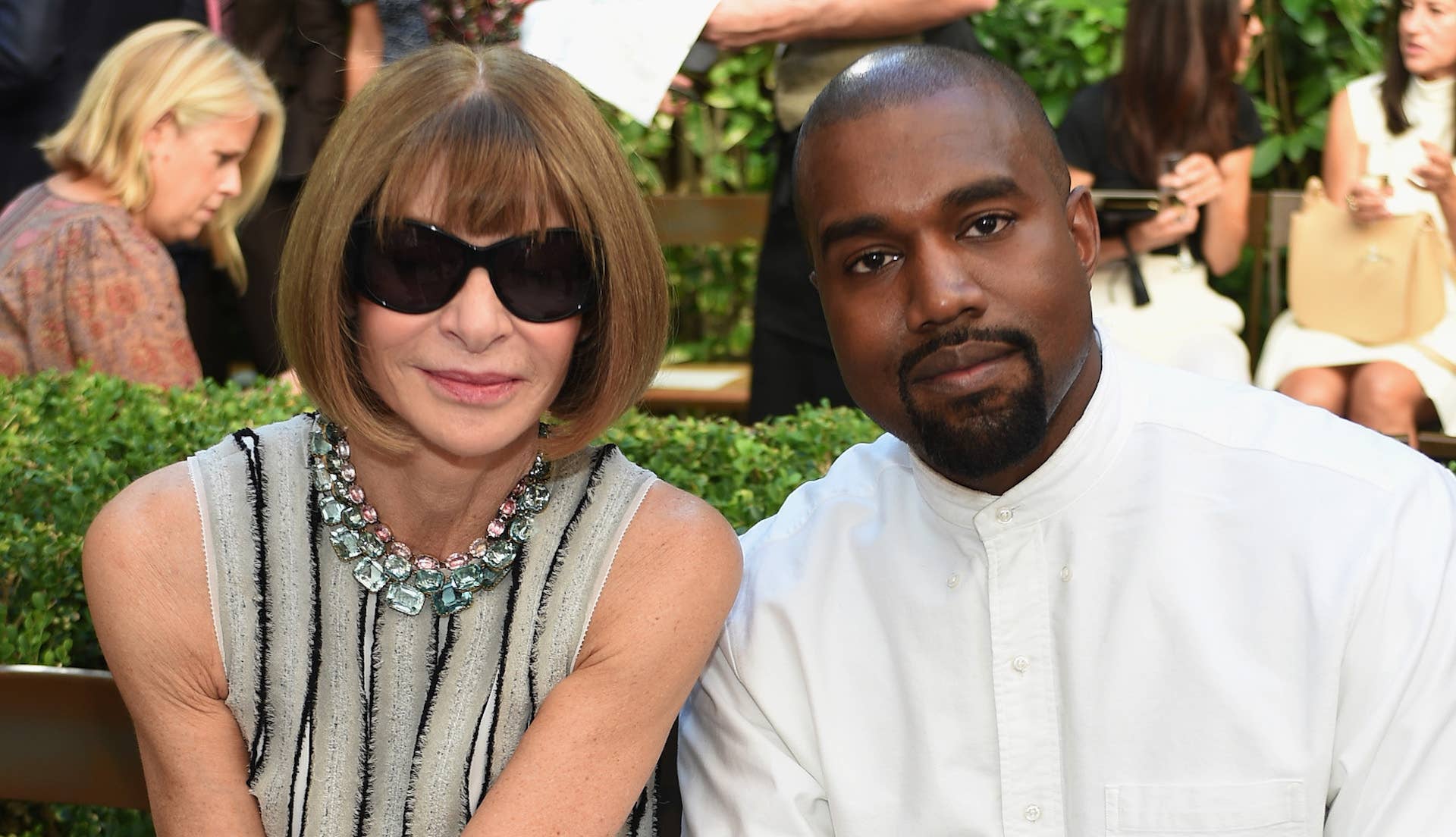 Anna Mintour and Kanye West