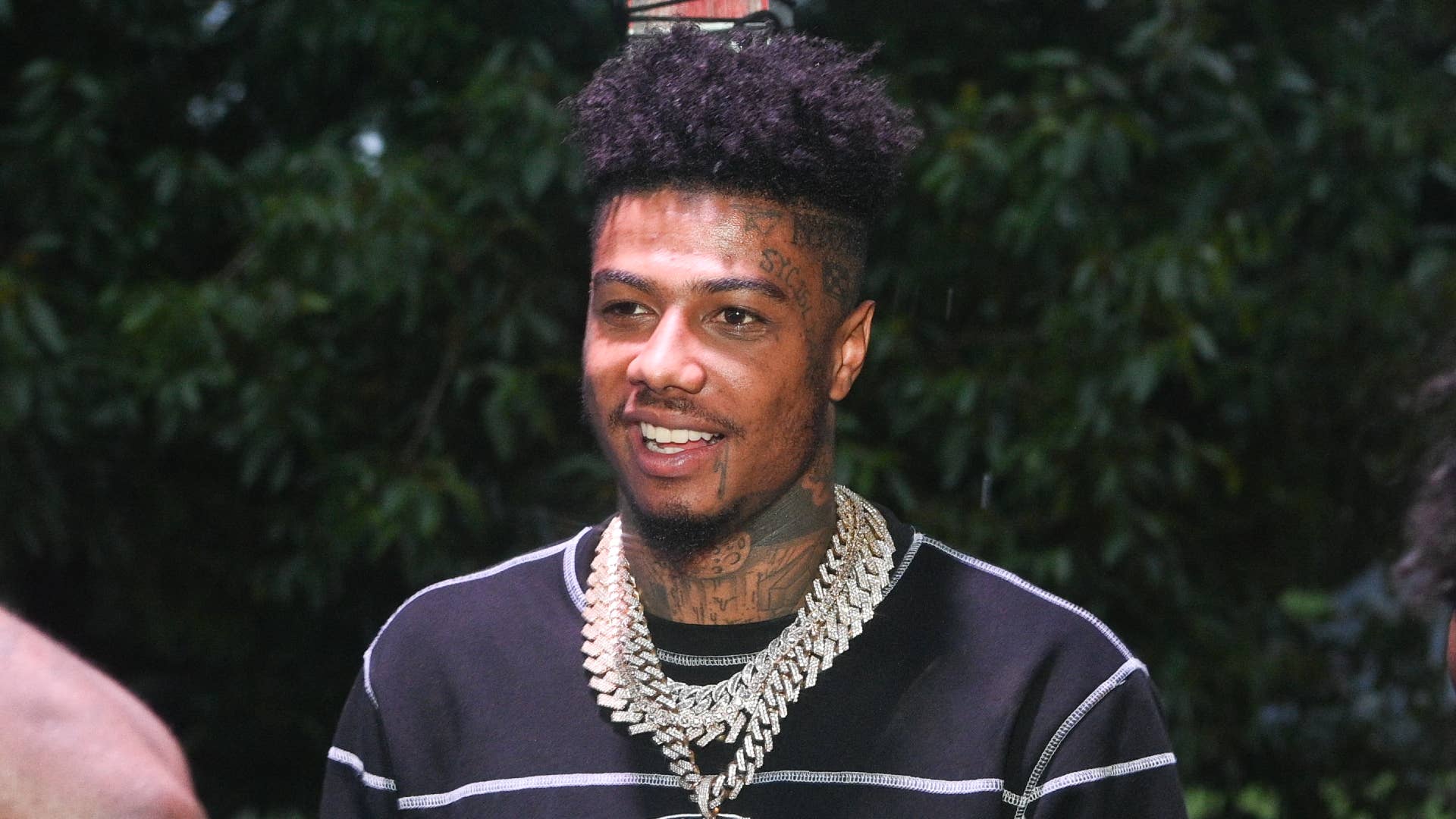 Blueface is seen at an event