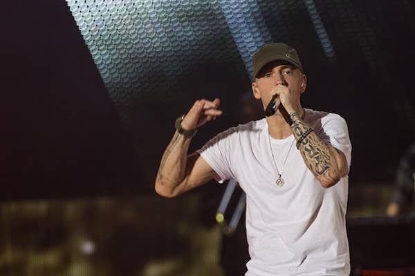 Eminem on stage