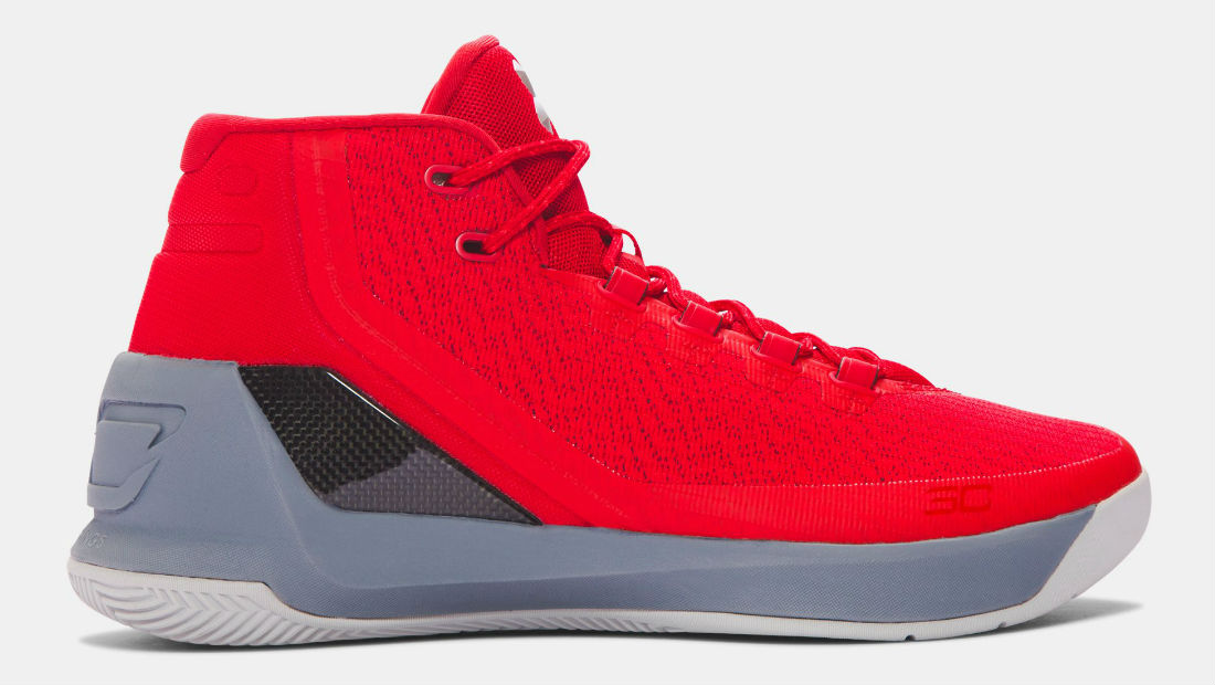 Under Armour Curry 3 Red/Steel Msv Profile 1269279 600