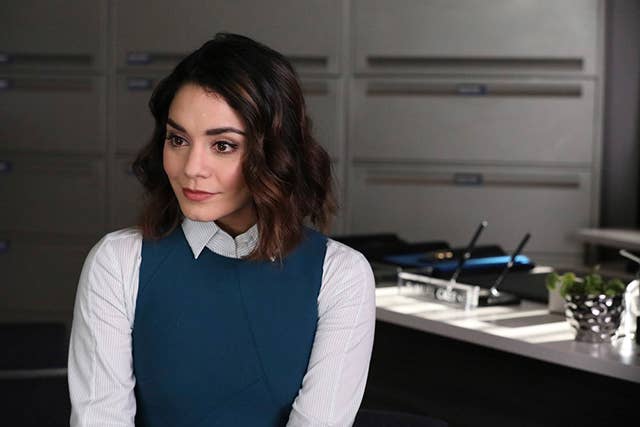 Vanessa Hudgens as Emily on NBC's 'Powerless'