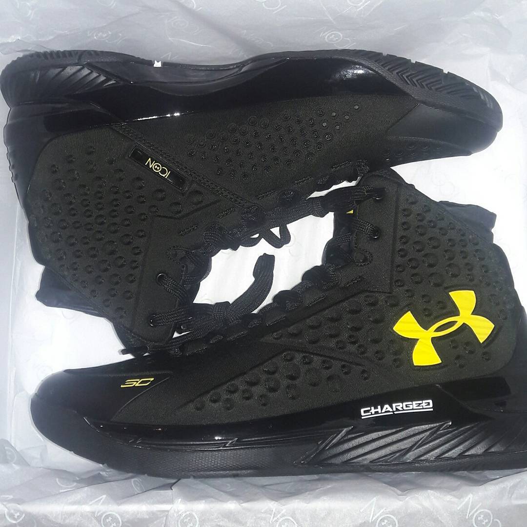 Under Armour Icon Curry 1 Designs Black/Yellow