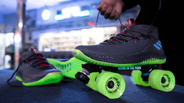Adidas Dame 4 Glow in the Park Release Date CQ1254 Skates