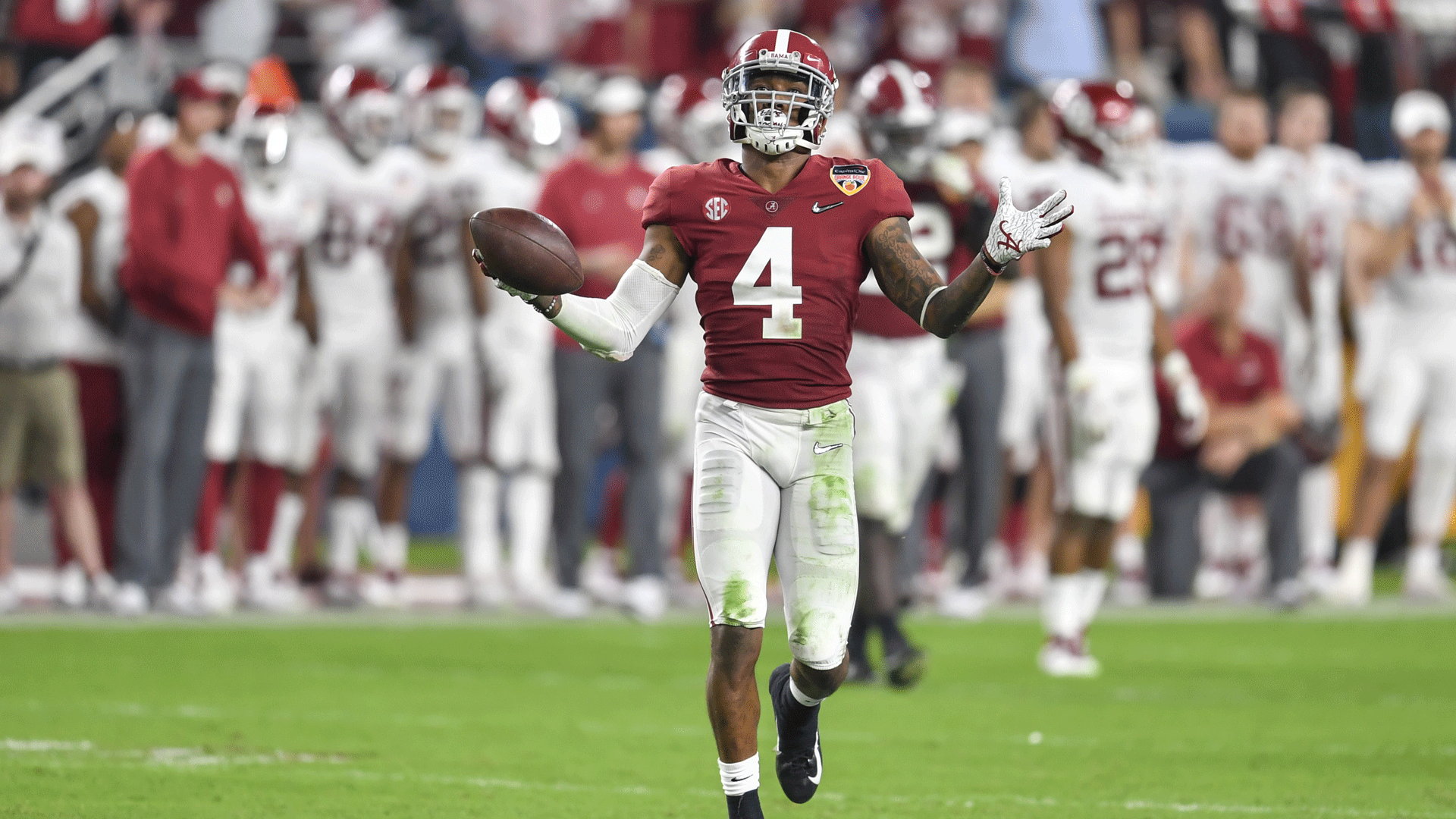 Jerry Jeudy at the 2018 National Championship