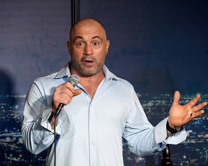 Joe Rogan performs during his appearance at The Ice House Comedy Club