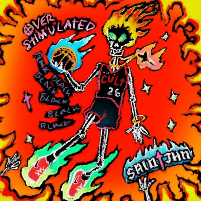 The cover art for Saint Jhn&#x27;s new song &quot;Overstimualted&quot;