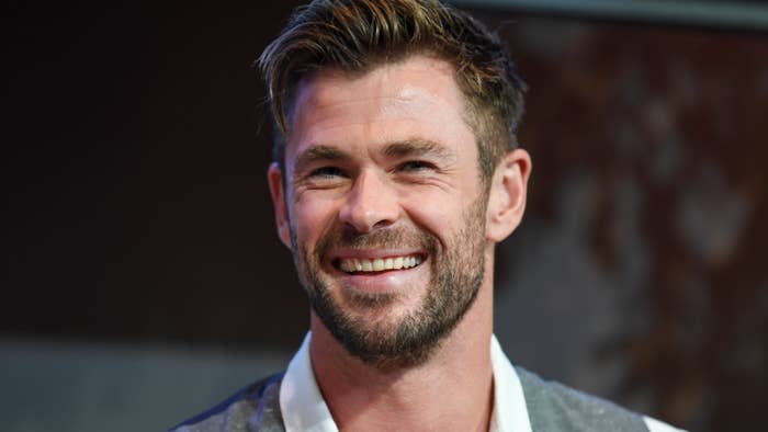 Actor Chris Hemsworth at the Sydney Opera House