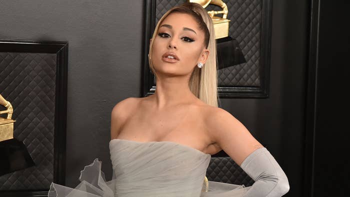 Ariana Grande photographed at Grammys