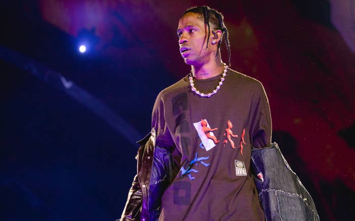 Travis Scott performs at Astroworld in 2021