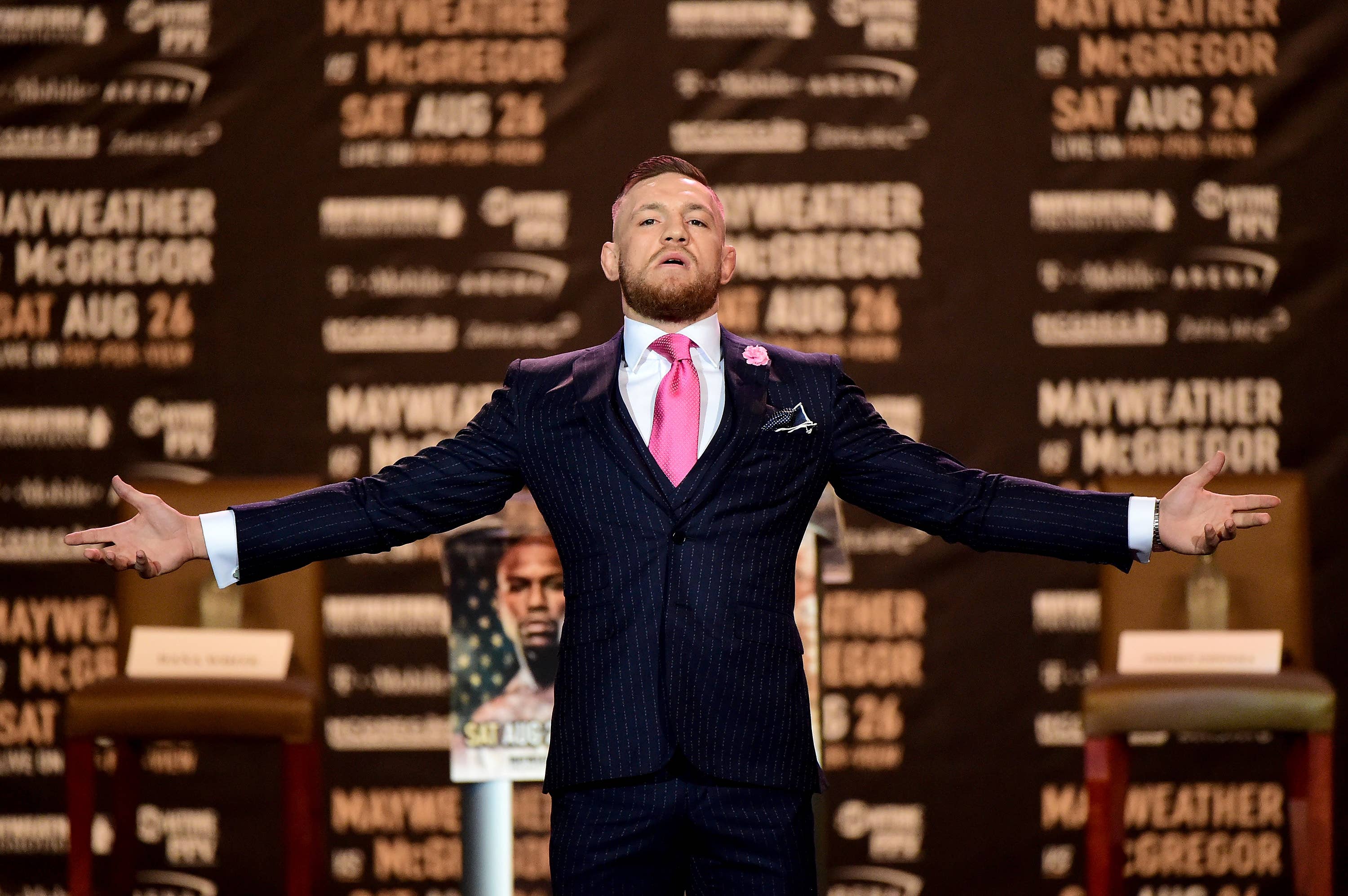 Conor McGregor on tour promoting Floyd Mayweather fight