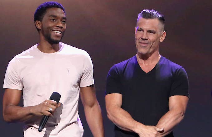 Chadwick Boseman and Josh Brolin took part in Disney's D23 Expo 2017.