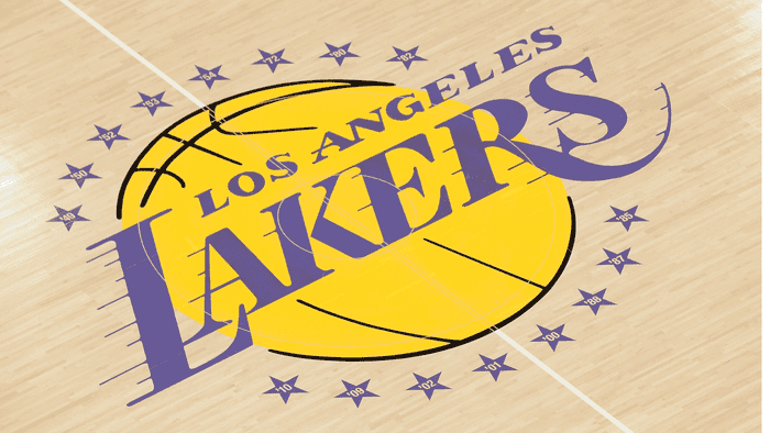 Lakers floor logo