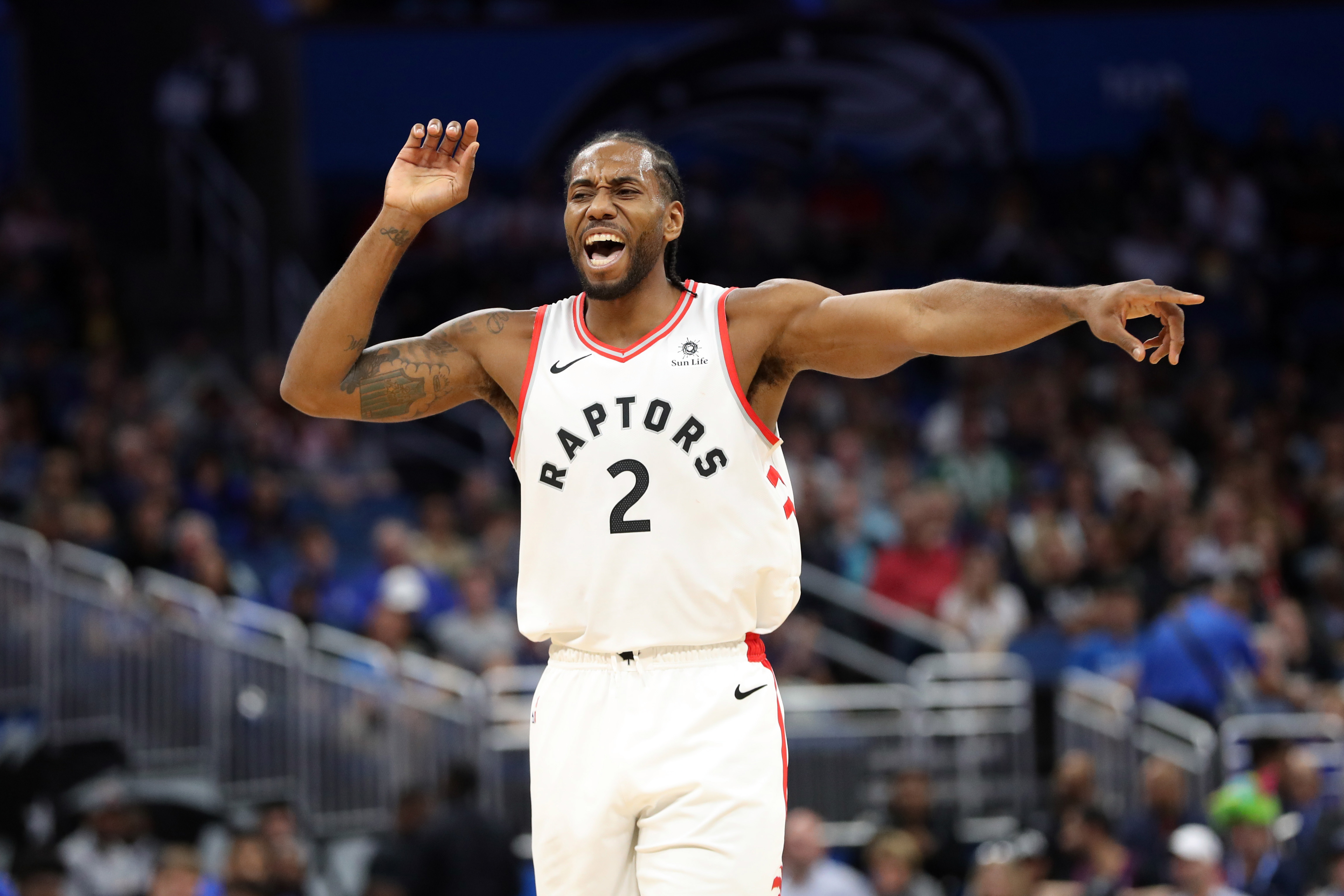 Kawhi Leonard Raptors Magic 2018