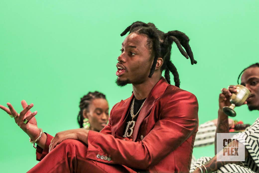 Denzel Curry at the &quot;Black Balloons&quot; music video shoot.