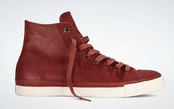 Brown leather outlet converse mens