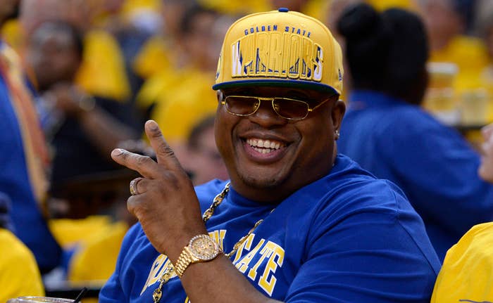 E-40 attends Golden State Warriors game