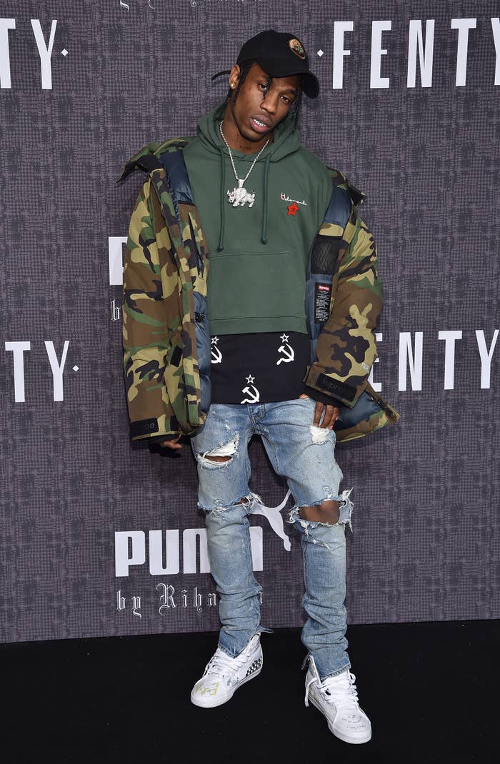 Travis Scott at Fenty x Puma release