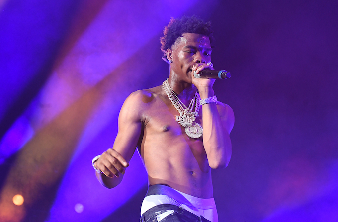 Lil Baby performing in Atlanta