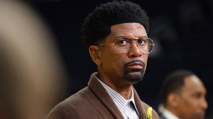 ESPN Analyst, Jalen Rose poses for a photo during Game Two of the 2022 NBA Finals