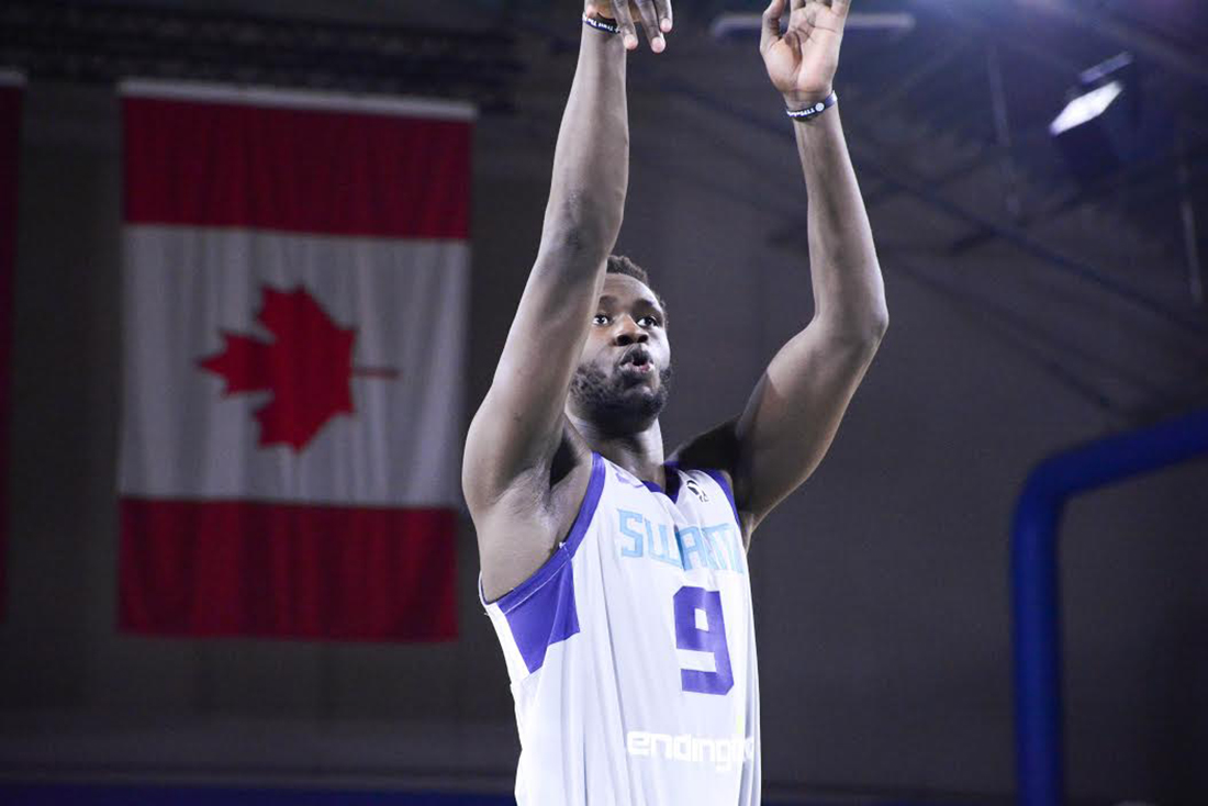 Sudanese Australian NBA prospect Mangok Mathiang. Photo courtesy of Greensboro Swarm.