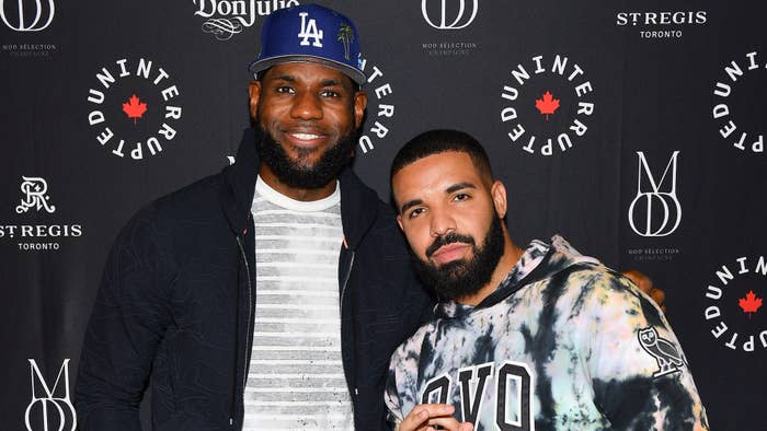 NBA Player Lebron James and Rapper Drake