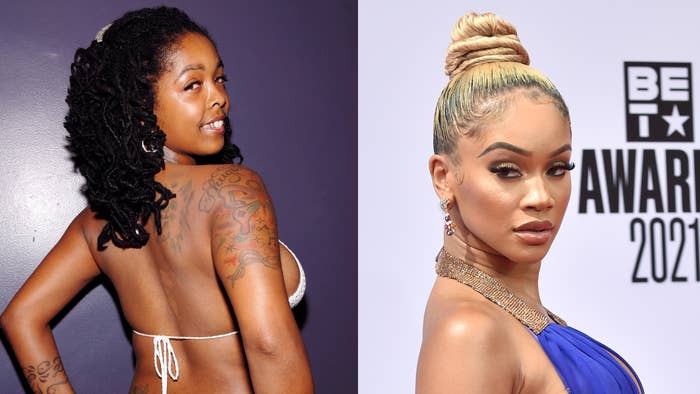 This is an image of Khia on the left and image of Saweeti on the right