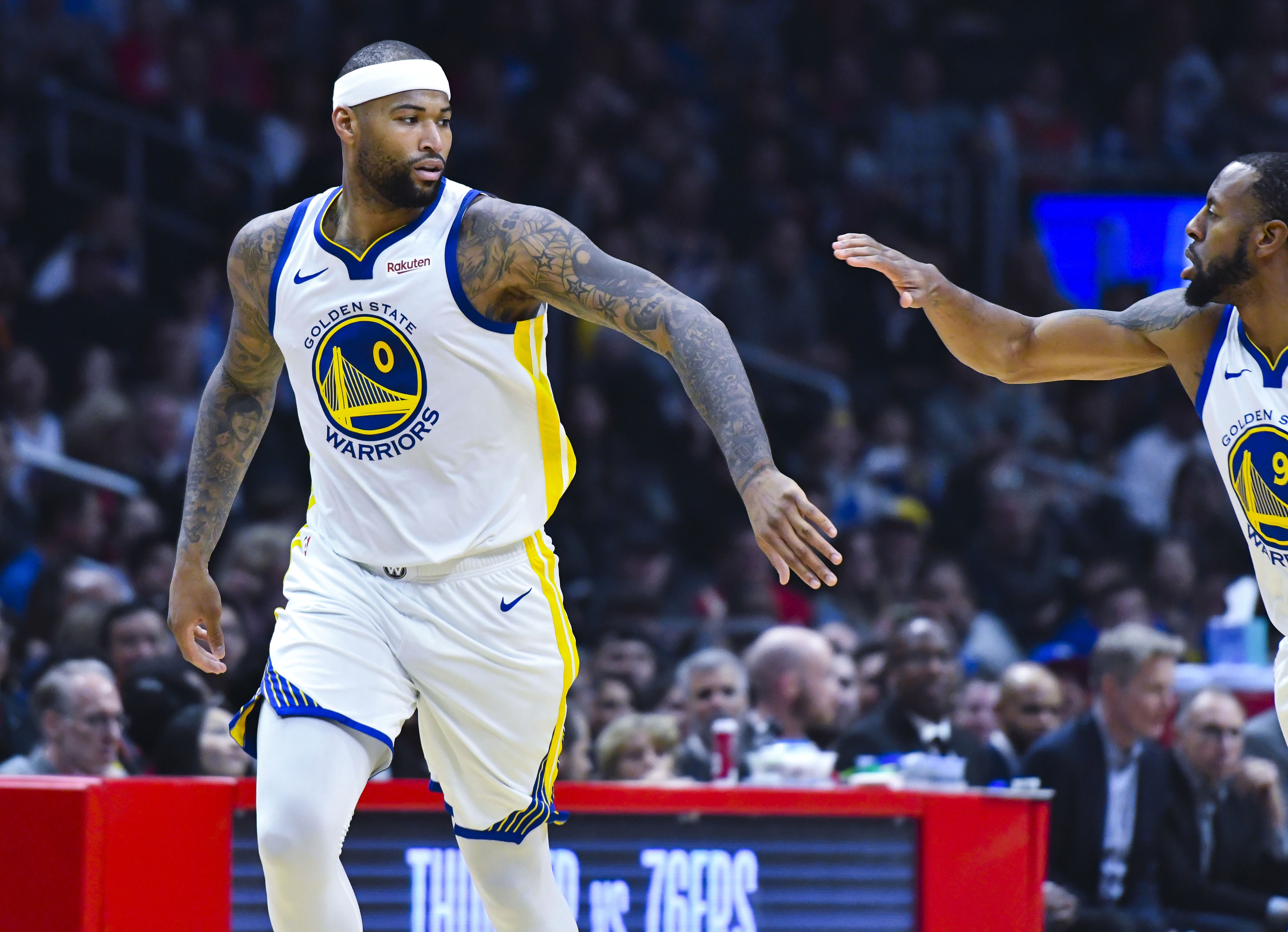 DeMarcus Cousins Andre Igoudala Clippers Warriors 2019