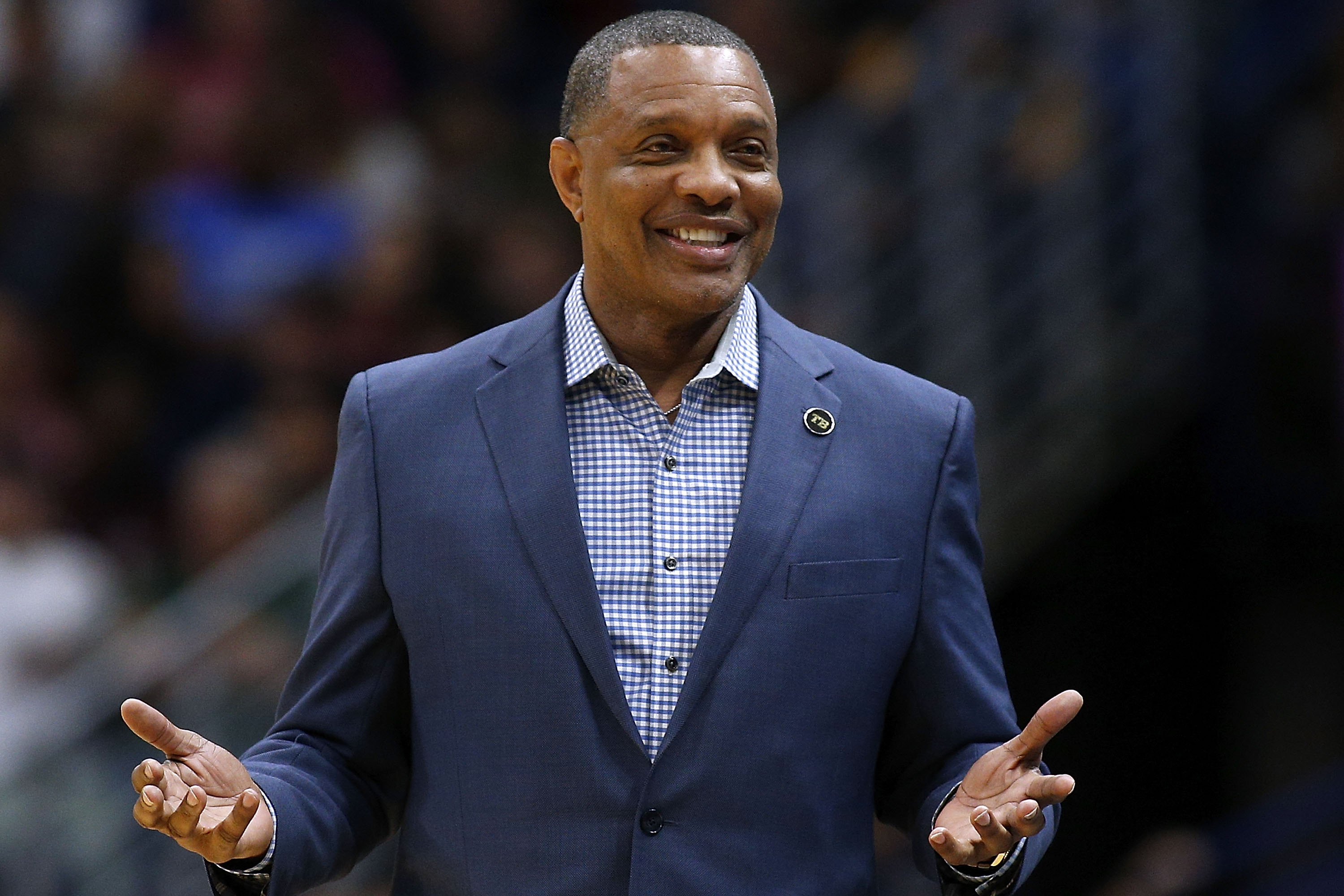 This is a photo of Pelicans coach Alvin Gentry.