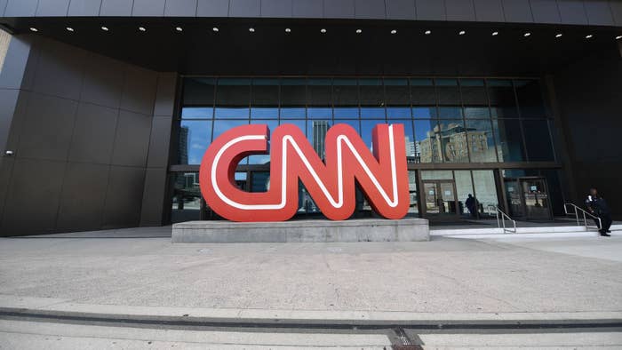 CNN sign at network&#x27;s Atlanta headquarters