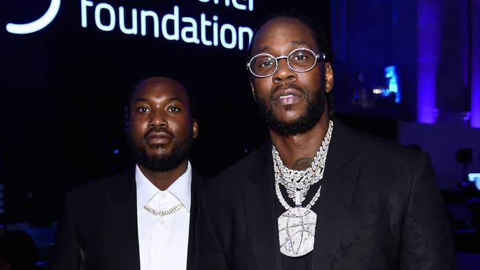 Meek Mill (L) and 2 Chainz attends Rihanna&#x27;s 5th Annual Diamond Ball