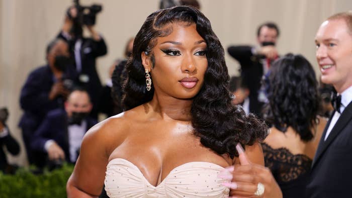 Megan Thee Stallion at red carpet.