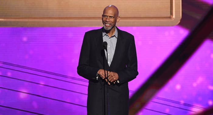 Kareem Abdul-Jabbar presents NBA MVP Award