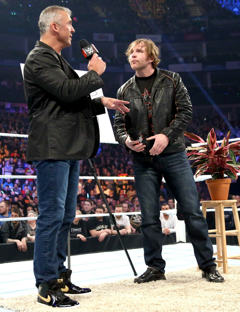 Shane McMahon Wearing the Black/Patent Air Jordan 1