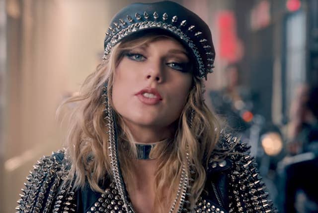 Taylor Swift in her "Look What You Made Me Do" video