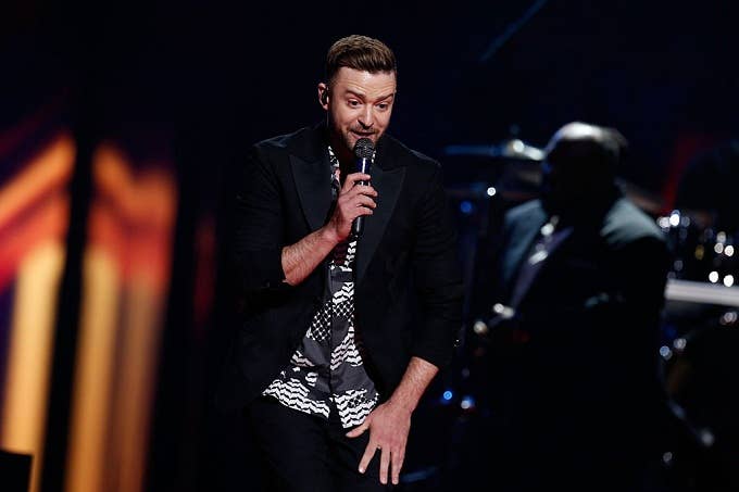 Justin Timberlake performing