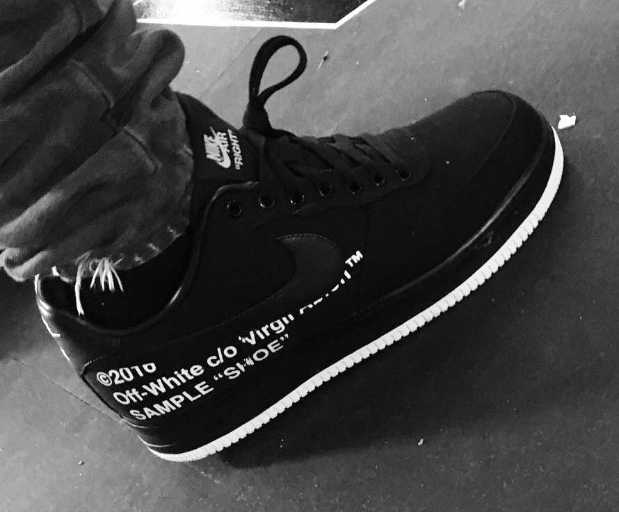 OFF WHITE x Nike Air Force 1 Black First Look