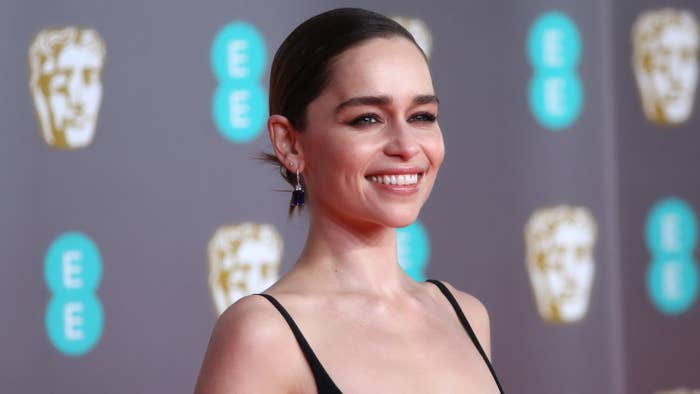Emilia Clarke attends the EE British Academy Film Awards 2020.