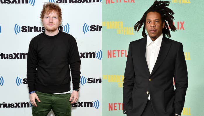 jay-z and ed sheeran image split