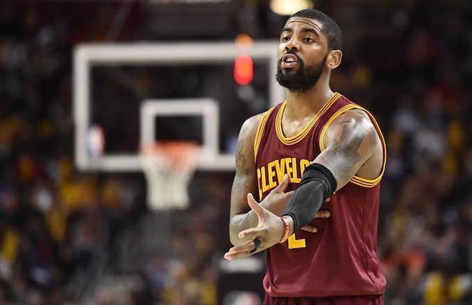 Kyrie Irving makes his case on court.