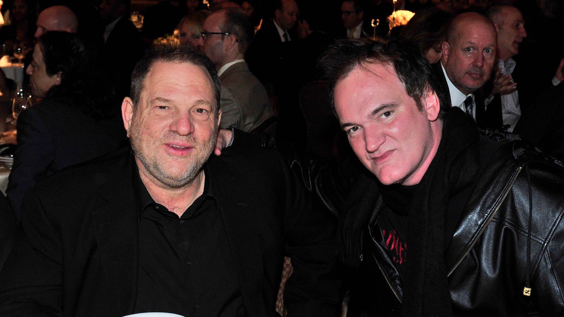 Producer Harvey Weinstein (L) and Writer, Producer, Director Quentin Tarantino