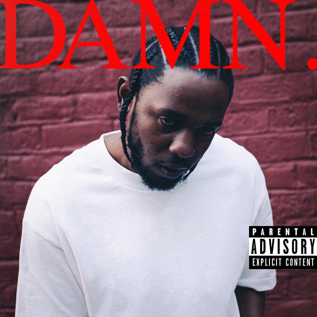 Kendrick Lamar&#x27;s &#x27;DAMN.&#x27; cover art.