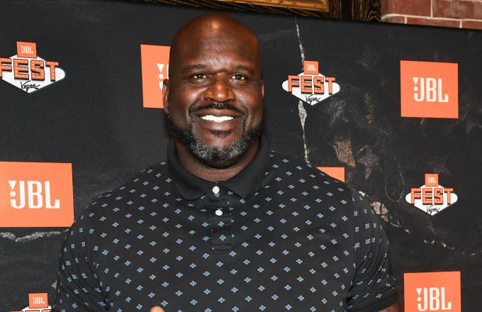 Shaquille O'Neal arrives at Omnia Nightclub