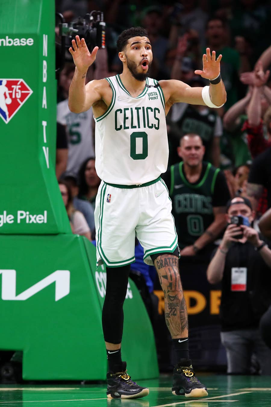 Jayson Tatum Green Boston Celtics Jordan Brand Player-Worn Shoes